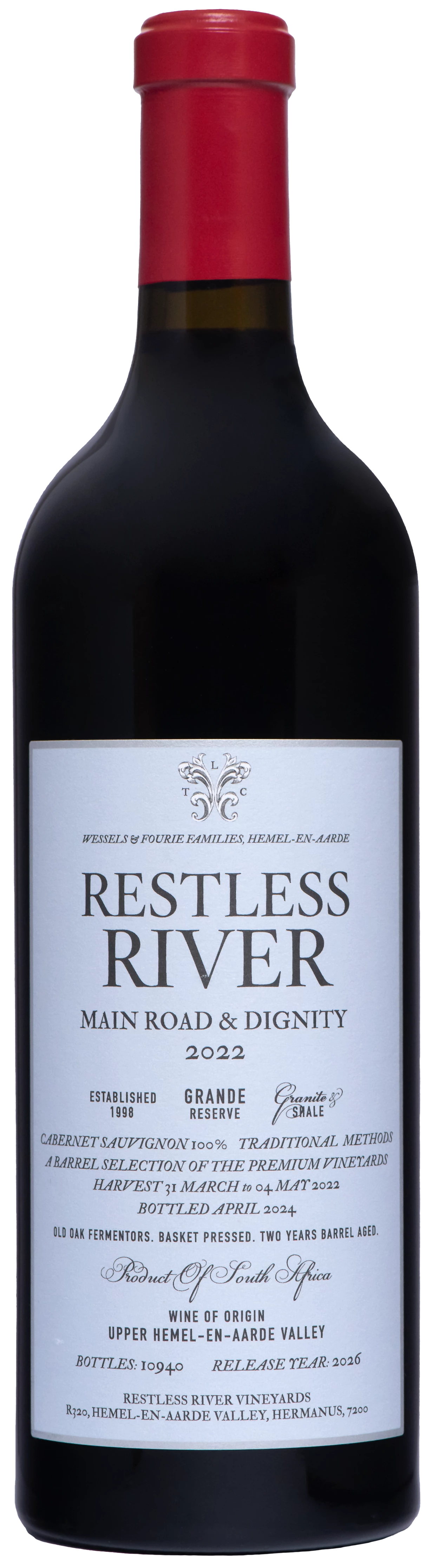 Main Road & Dignity Cabernet Sauvignon 2022 – Restless River
