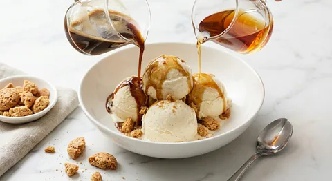 Affogato al amaretto
