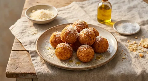 Arancini med parmesan och tryffelolja