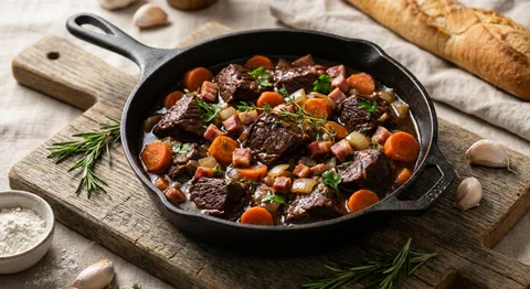 Klassisk boeuf bourguignon