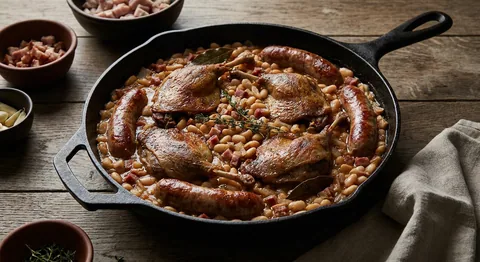 Cassoulet med anka och korv