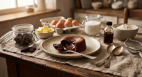 Chokladfondant med flytande kärna