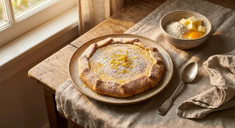 Crostata med ricotta och citron