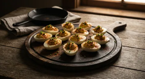 Djävulsägg med rökt paprika och gräslök