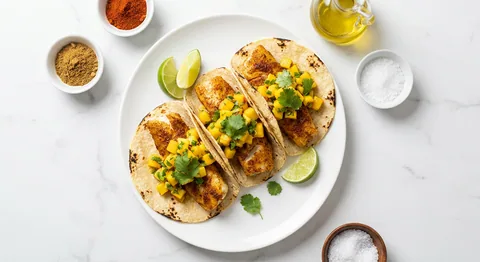 Fisktacos med mangosalsa