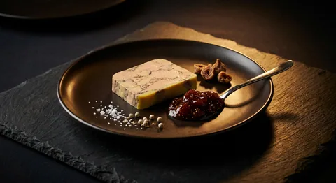 Foie gras-terrin med figkompott