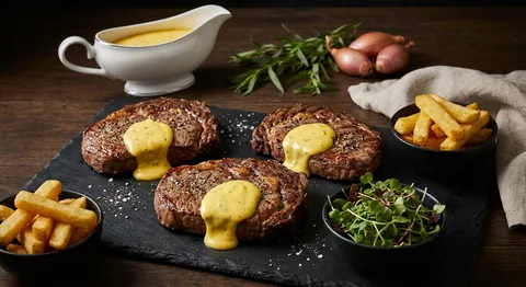 Grillad biff med béarnaisesås