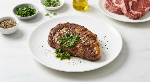 Grillad entrecôte med chimichurri