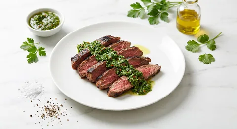 Grillad flankstek med chimichurri verde