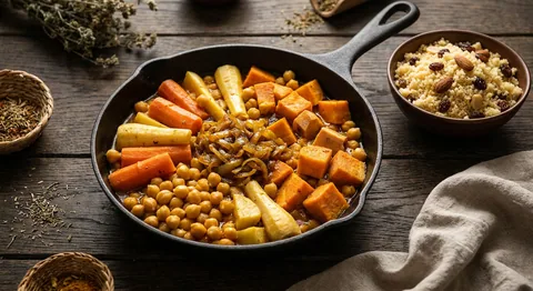 Grönsakstagine med couscous