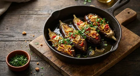 Imam bayıldı – fylld aubergine