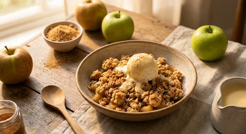 Klassisk äppelcrumble