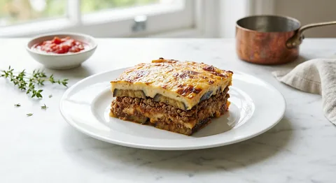 Moussaka med lamm och aubergine