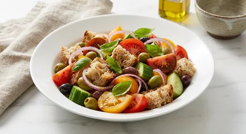 Panzanella — toskansk brödsallad