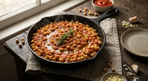Pasta e Ceci — Pasta with Chickpeas
