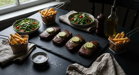 Plåtjärnsstek med chimichurrismör