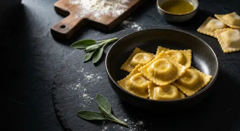 Ravioli med ricotta och salvia