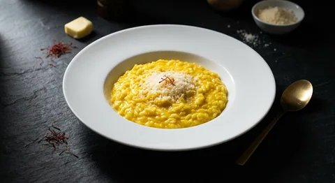 Risotto alla milanese med parmesan