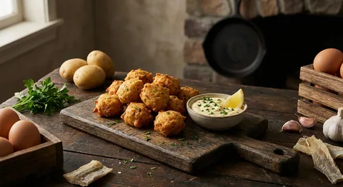 Saltfiskbullar med citronaioli