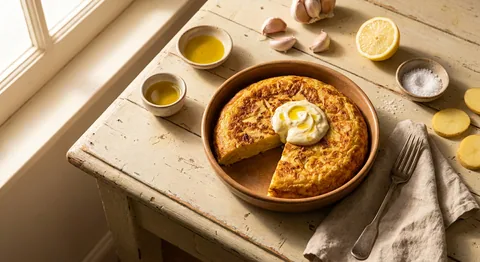 Spansk tortilla med aioli