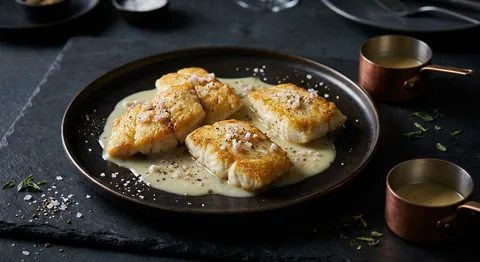 Stekt piggvar med beurre blanc