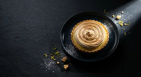 Tarte au citron med italiensk maräng