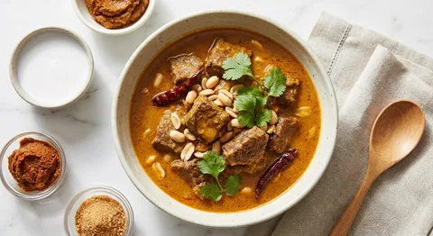 Massaman curry med nötkött